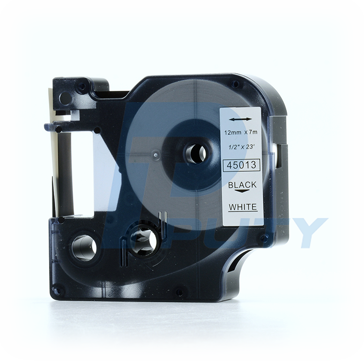 45013 12mm Black on White Compatible DYMO D1 Label Tape